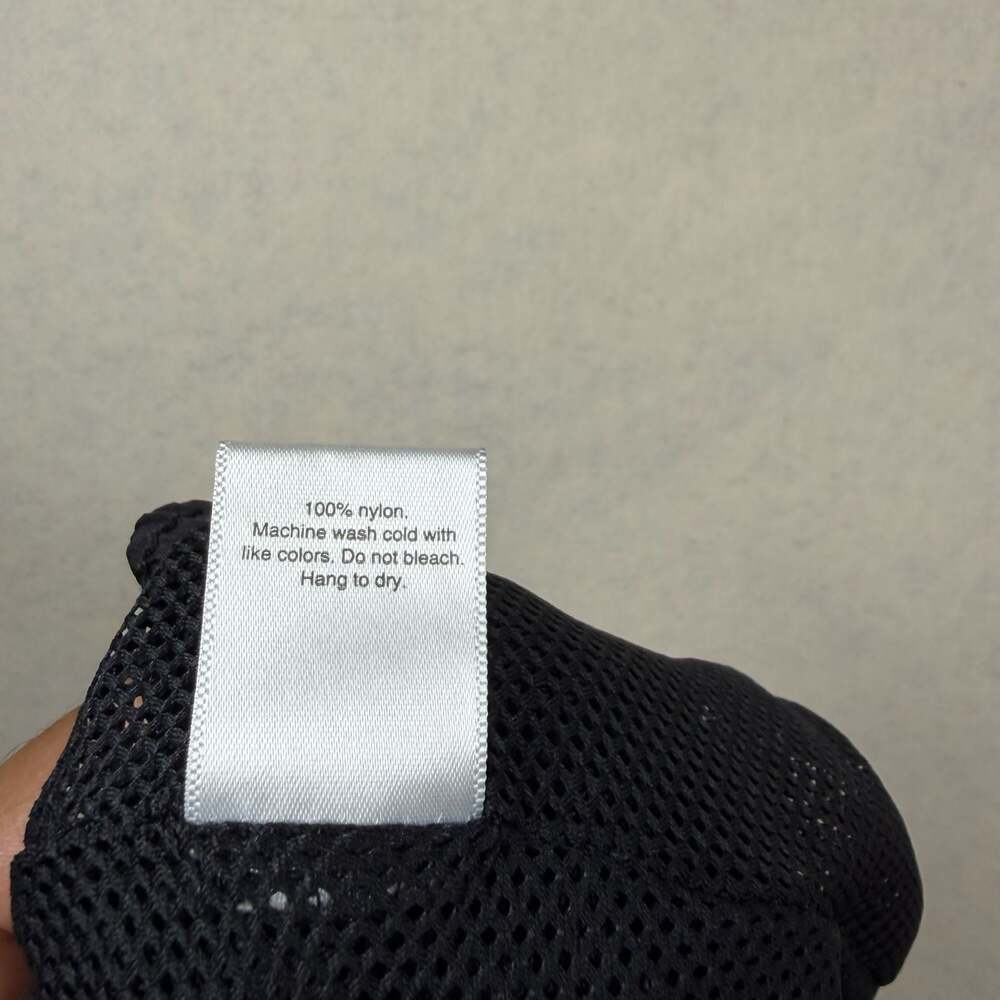 FTP Pants Mens Size XL Colorblock Nylon Warm-Up Black Olive White Nylon Flaws - Picture 9 of 14